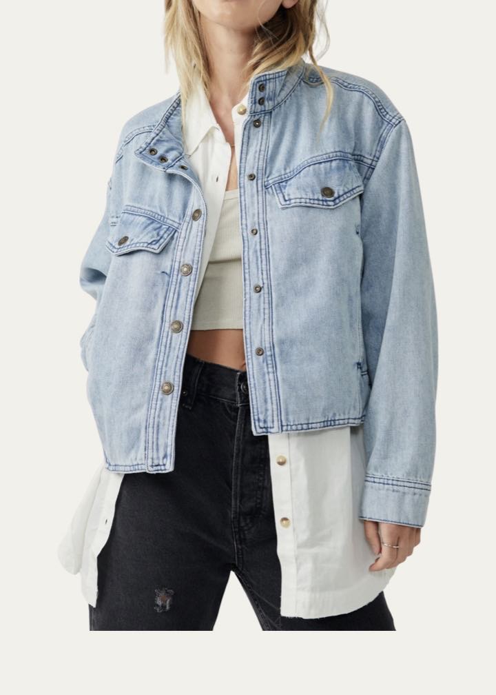 Crystal Utility Denim Jacket by Free People