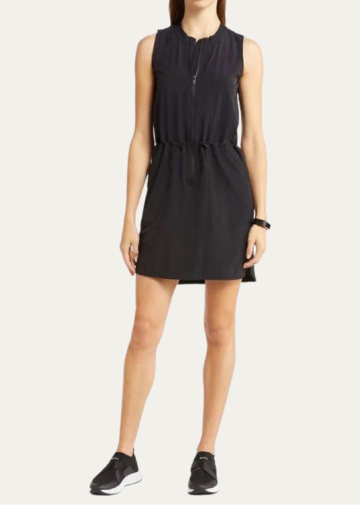 Getaway Front Zip Utility Dress by Zella