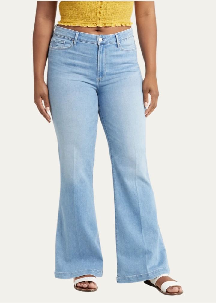 Genevieve High Waist Flare Jeans by Paige