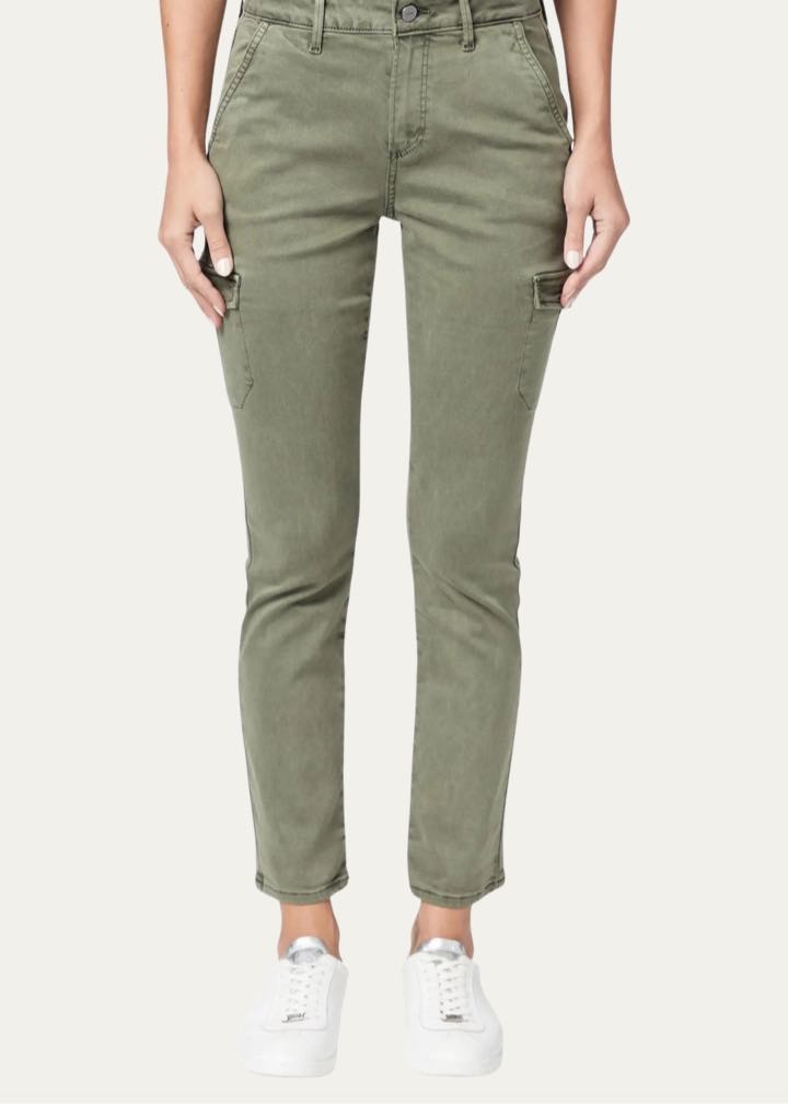 Jolie High Waist Ankle Slim Utility Pants by Paige