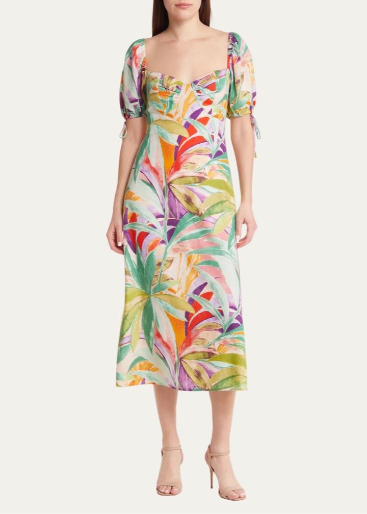 Puff Sleeve Dress by Charles Henry