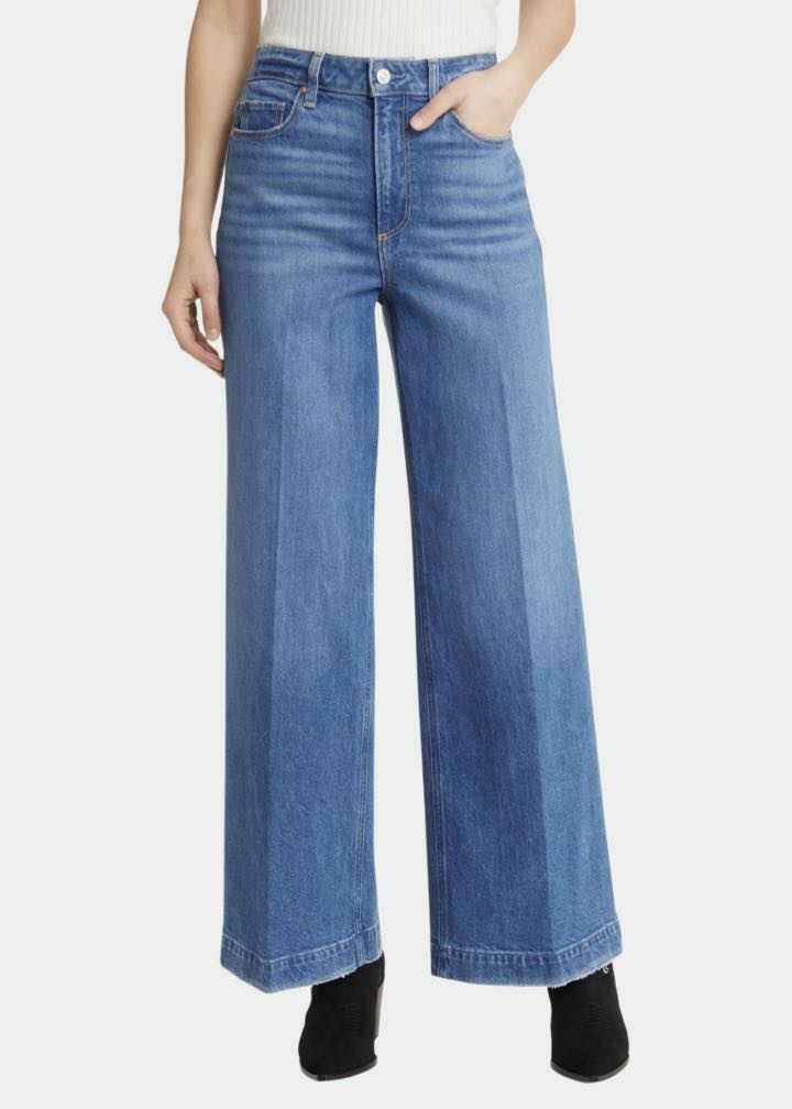 Harper High Waist Wide Leg Jeans by Paige