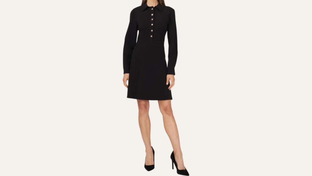 Button Front Long Sleeve Shirtdress by Halogen®