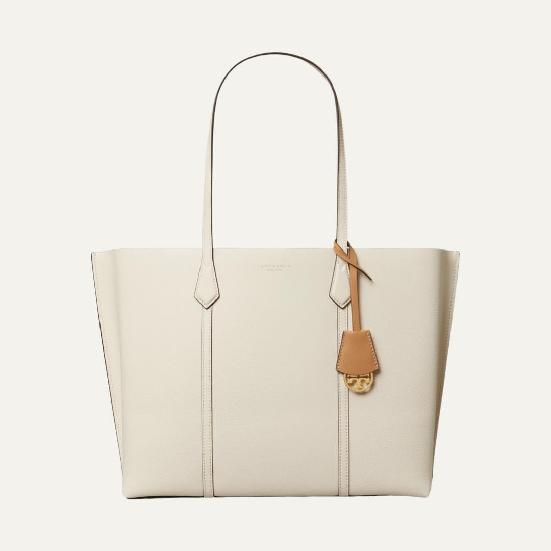 Perry Triple Compartment Leather Tote by Tory Burch