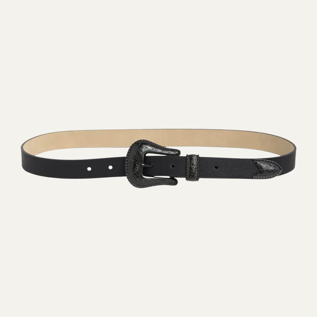 Enamel Western Buckle Belt by Vince Camuto