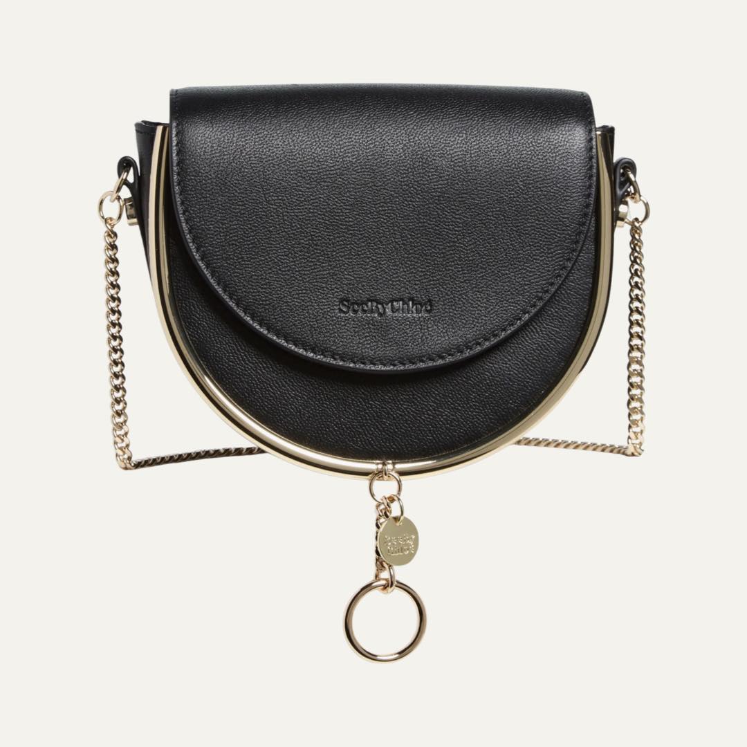 Mara Leather Saddle Bag by See by Chloe'