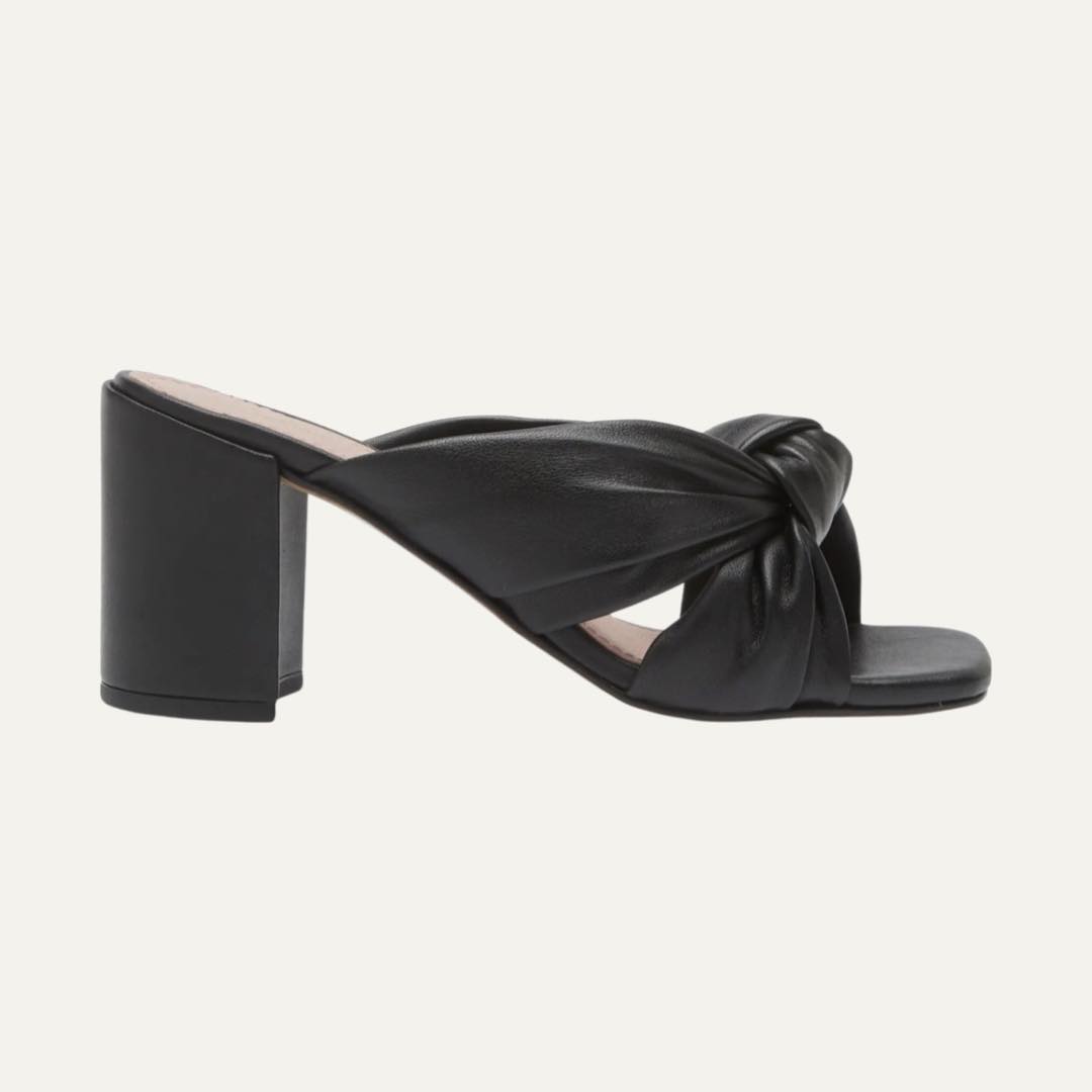 Shennly Knotted Block Heel Slide Sandal by Ted Baker London