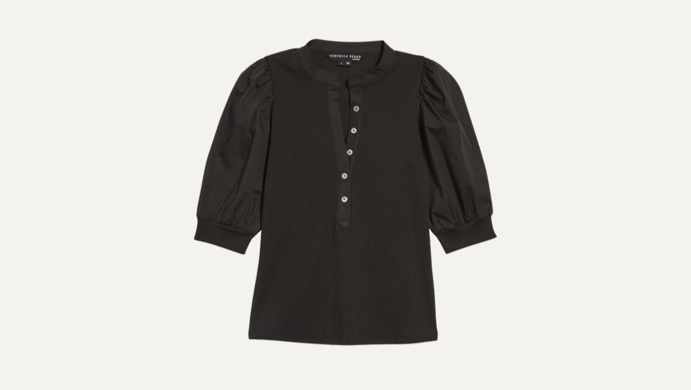 Coralee Front Button Blouse by Veronica Beard