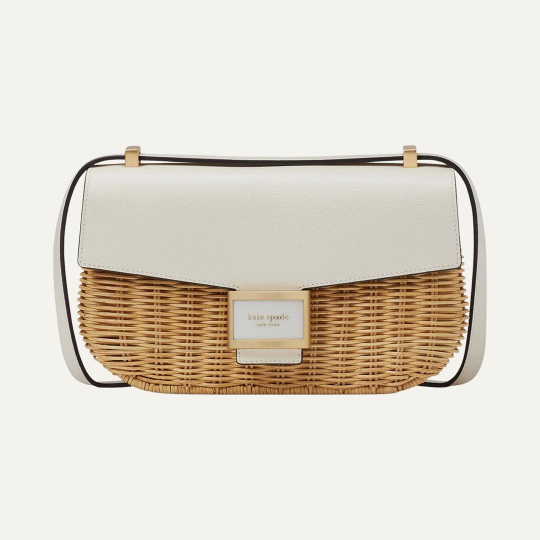 Medium Katy Wicker Shoulder Bag by Kate Spade New York Medium Katy Wicker Shoulder Bag by Kate Spade New York