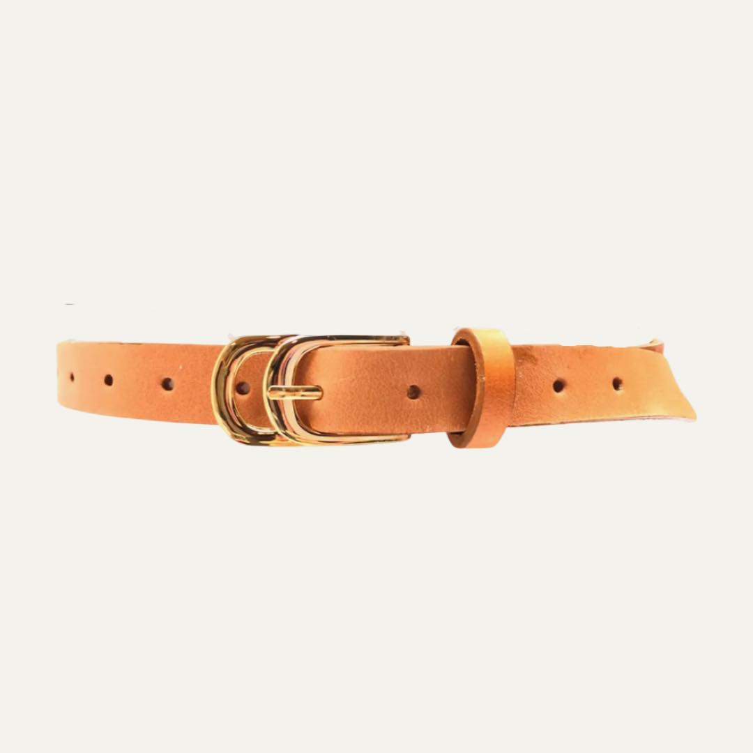 Infinity Skinny Leather Belt by Ada