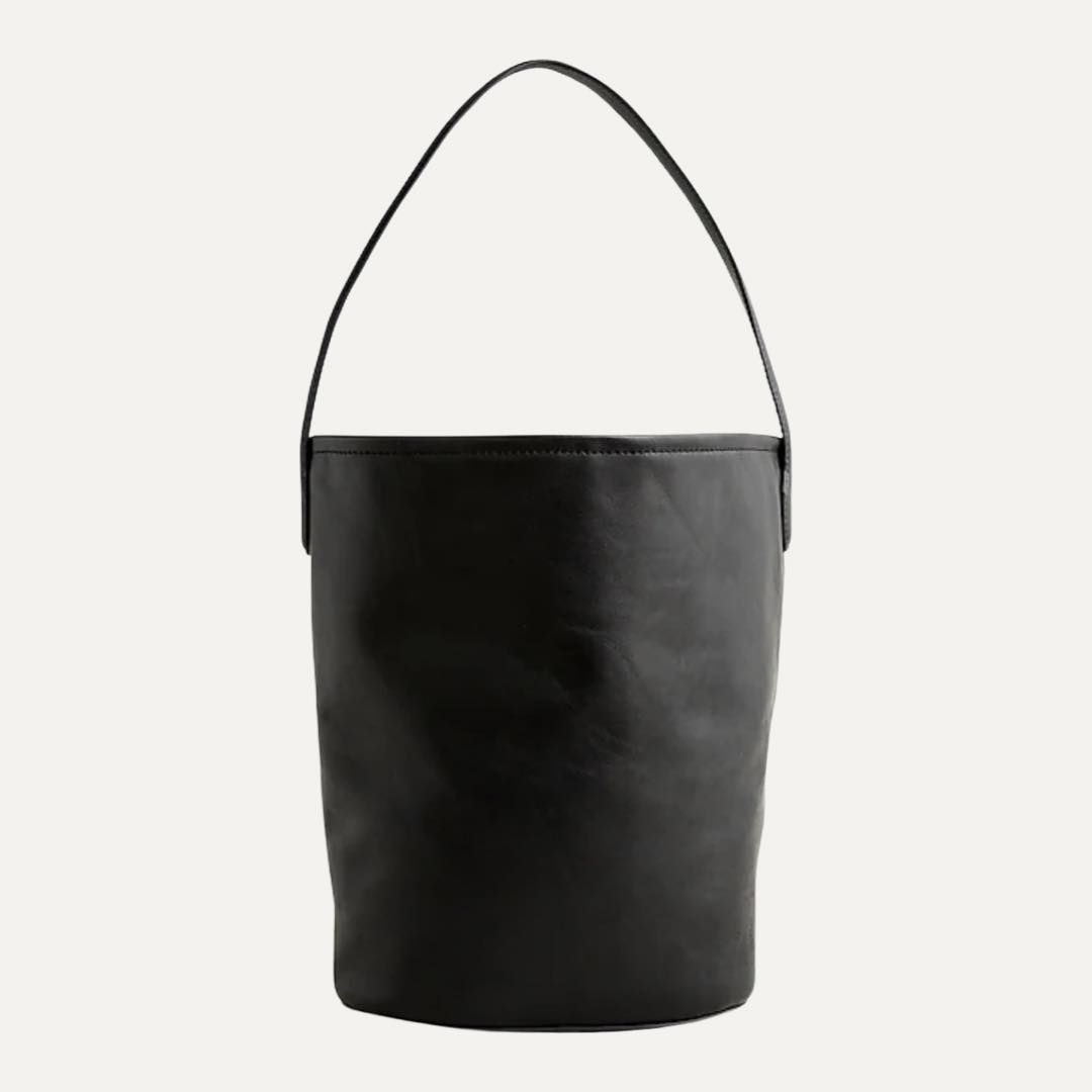 Berkeley bucket bag in leather by J.Crew