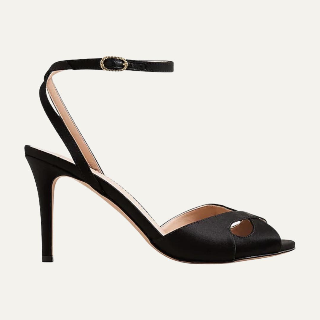 Collection Rylie cutout heels in Italian satin by J.Crew