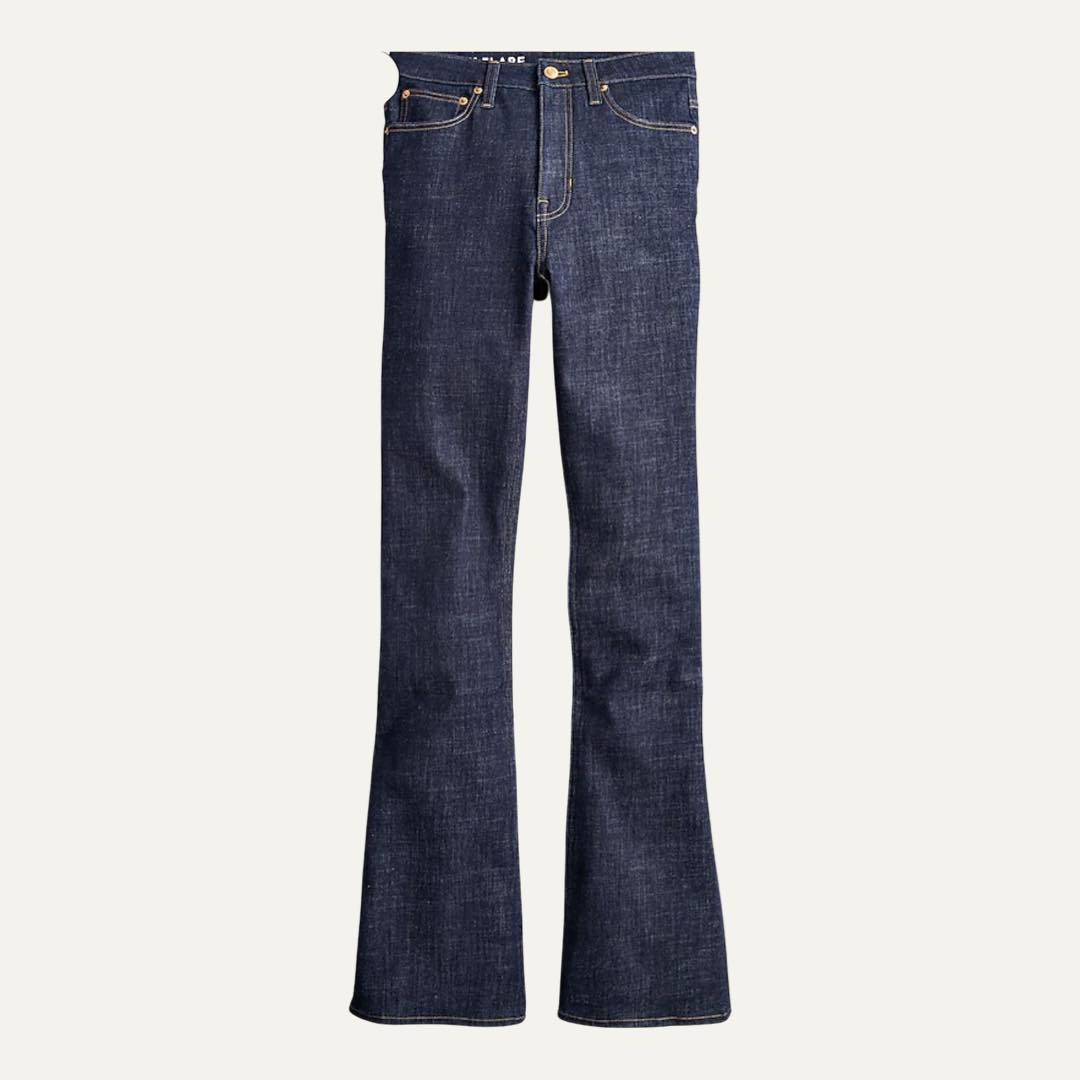 Skinny flare jean in Rinse wash
