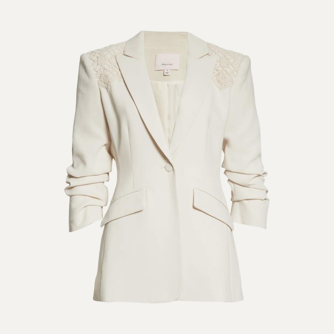 Cheyenne Ruched Sleeve Blazer by Cinq à Sept Cheyenne Ruched Sleeve Blazer by Cinq à Sept