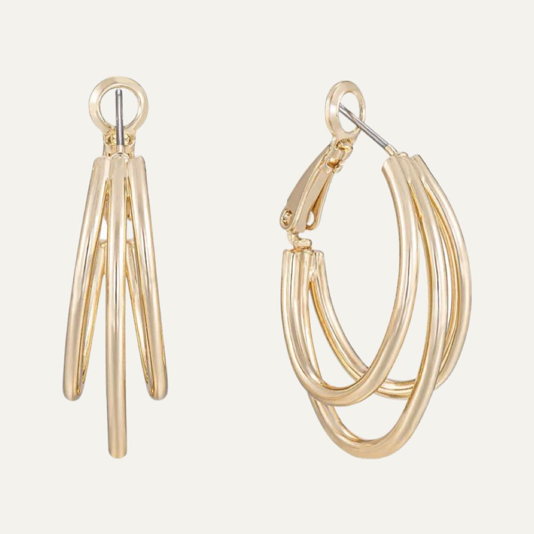 Helena 18k Gold Plated Hoop Earrings by Ettika