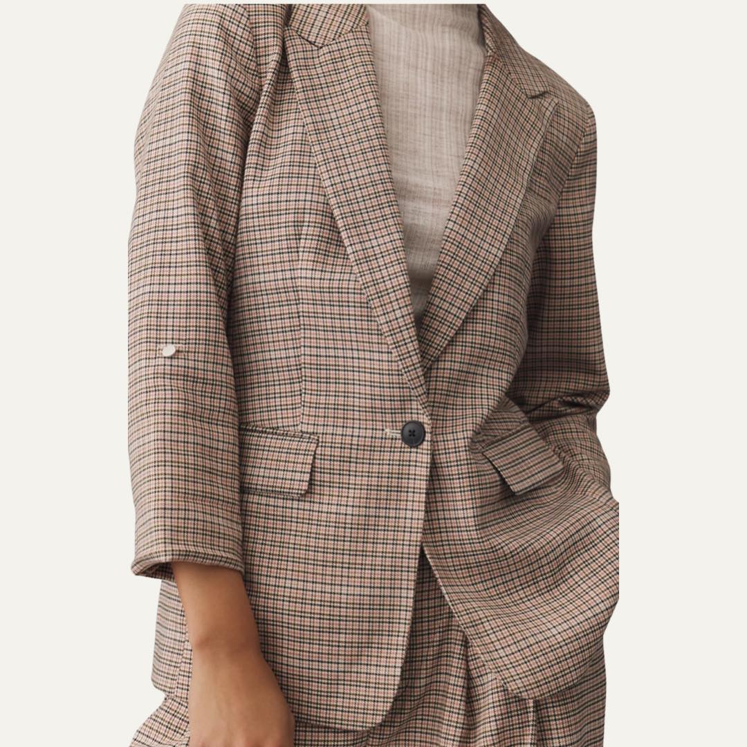 Roll-Sleeve Blazer by Maeve