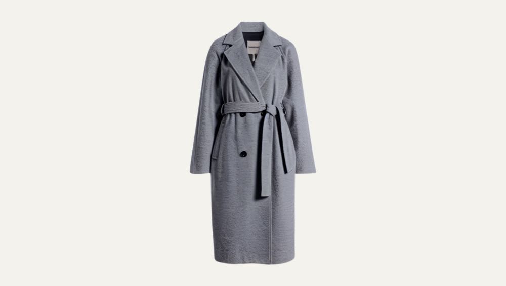 Belted Longline Coat by Avec Les Filles