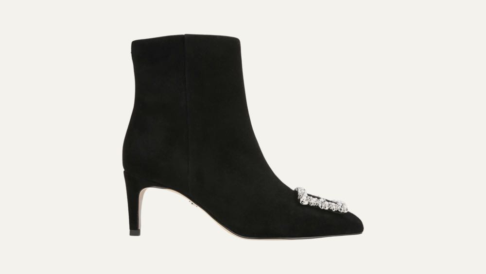 Ulissa Luster Imitation Pearl Pointed Toe Bootie by Sam Edelman