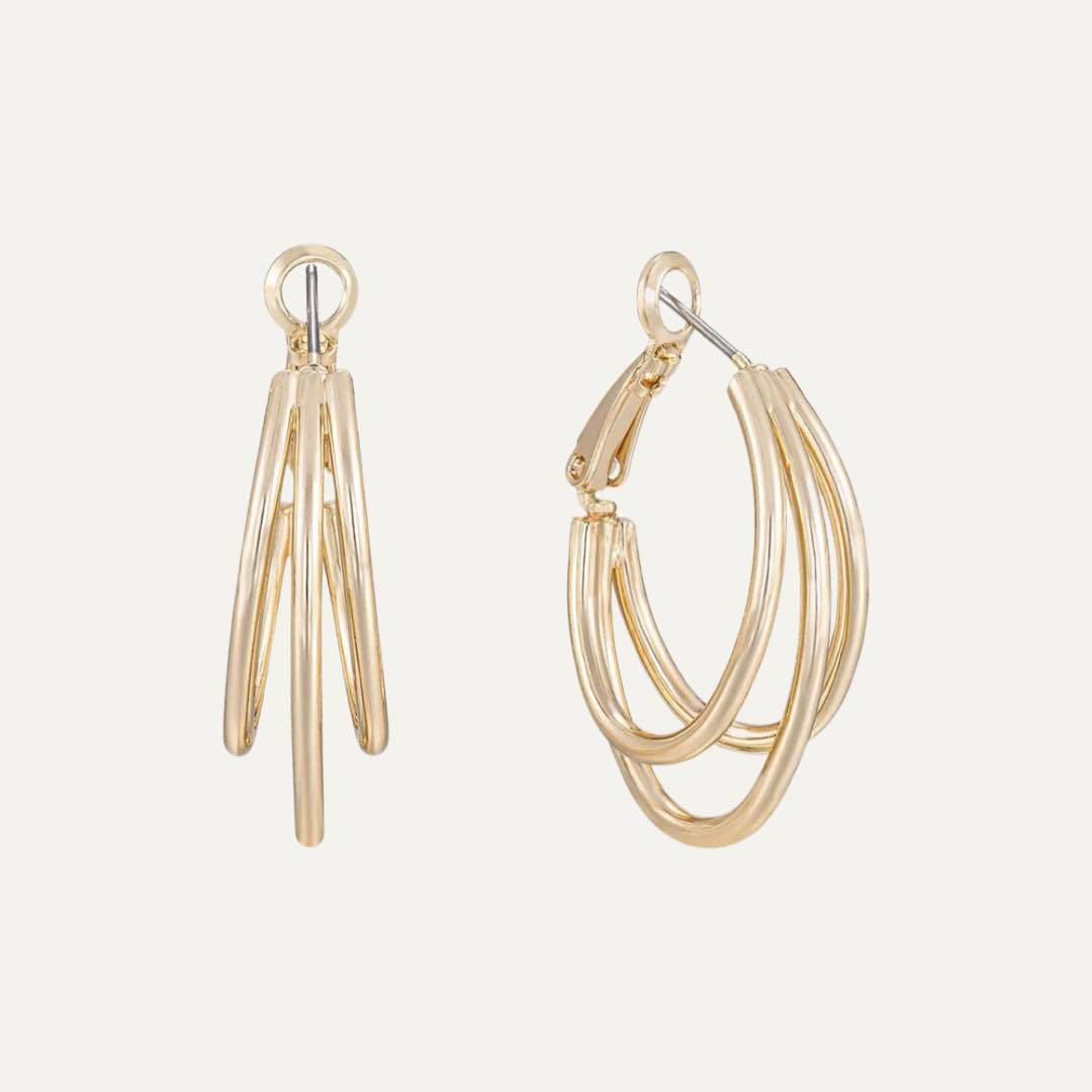 Helena 18k Gold Plated Hoop Earrings by Ettika