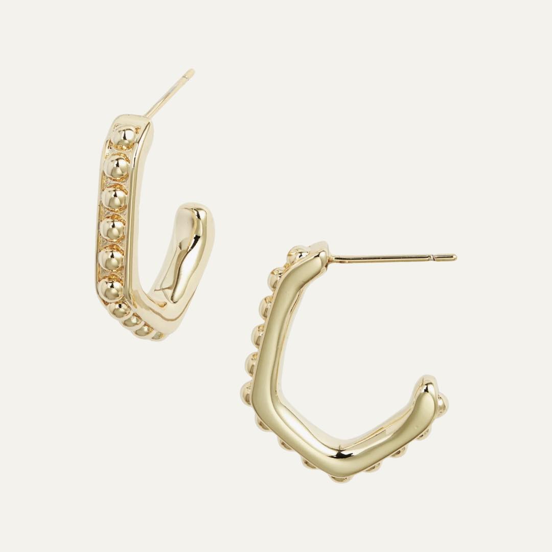 Lonnie Beaded Huggie Hoop Earrings by Kendra Scott